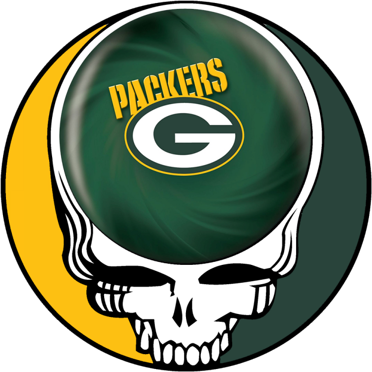 Green Bay Packers skull logo DIY iron on transfer (heat transfer)